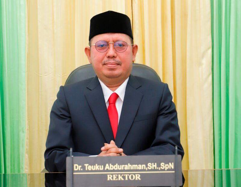 Rektor USM Dr. Teuku Abdurahman, SH, Sp.N (dok Humas USM)